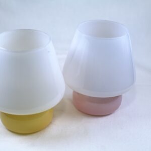 Glas-Tischlampen in Pilzform